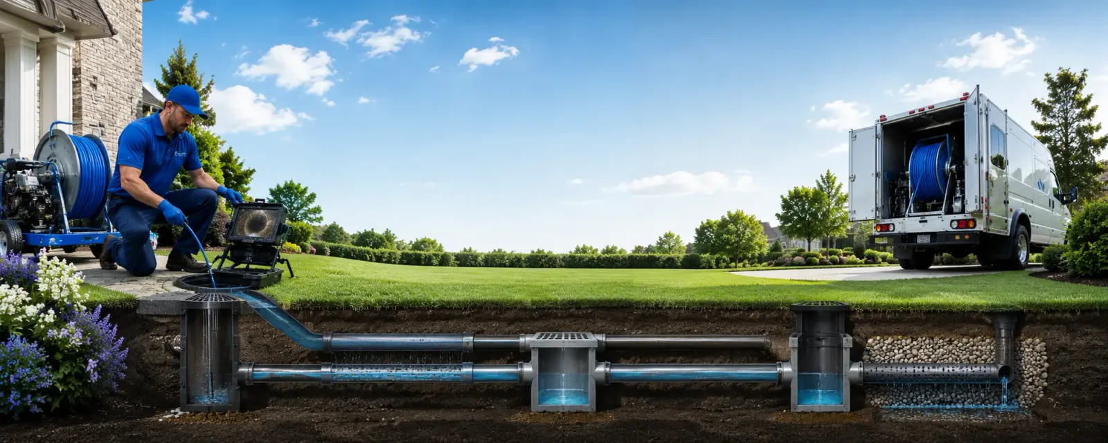 Outdoor drain cleaning information for Coralville, IA